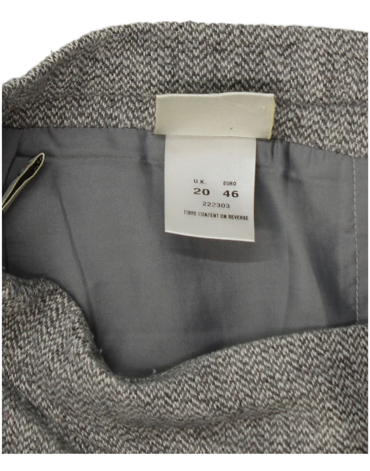 EASTEX trompetnederdel til kvinder UK 20 2XL W40 Grå sildebenspolyester