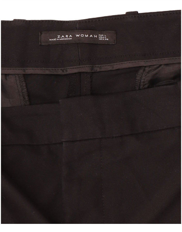 Zara Dame Slim Chino Bukser Large W34 L27 Sort