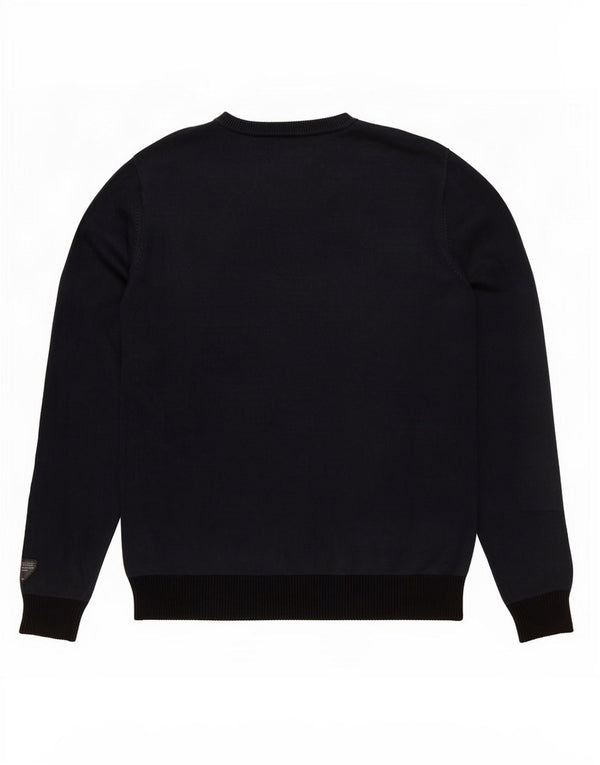 Jack & Jones herre sweater med rund hals, medium marineblå farveblok