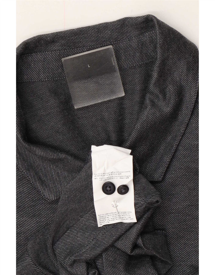 Hugo Boss Herre Slim Fit Skjorte Stor Grå Bomuld