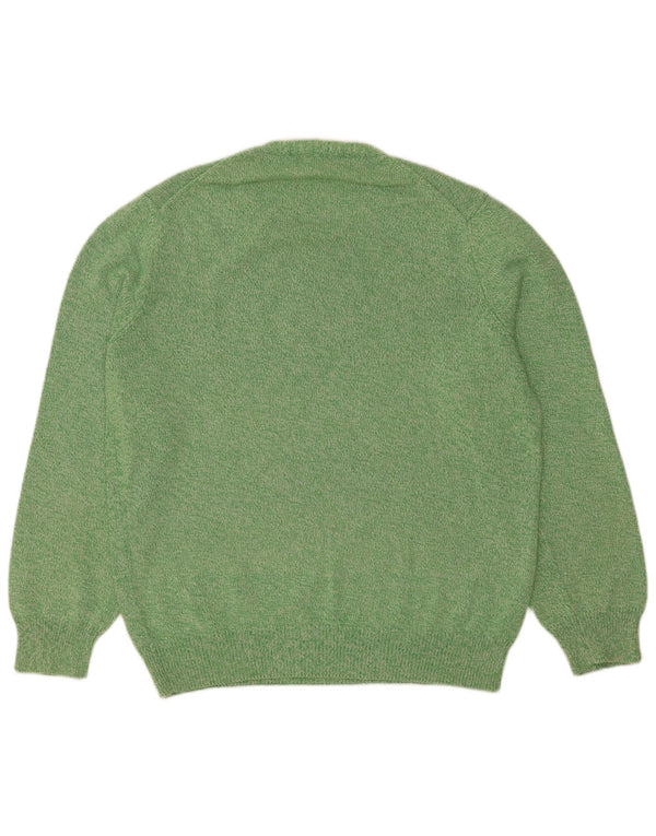 Henry Cottons Herre Crew Neck Jumper Sweater Medium Green Bomuld