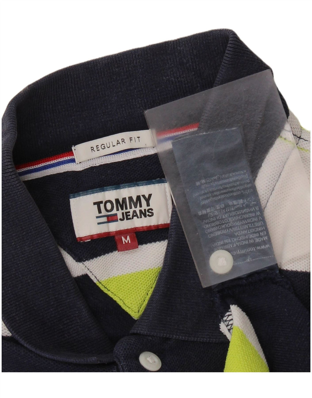 TOMMY HILFIGER Grafisk rugby poloshirt til mænd Medium marineblå stribet