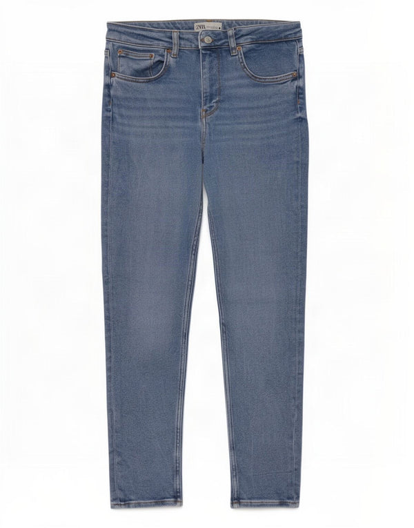 Zara Dame Skinny Jeans EU 44 XL W34 L27 Blå
