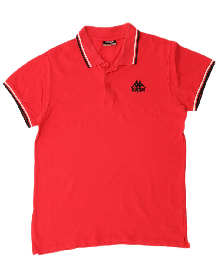 Kappa herre poloshirt XL Pink bomuld