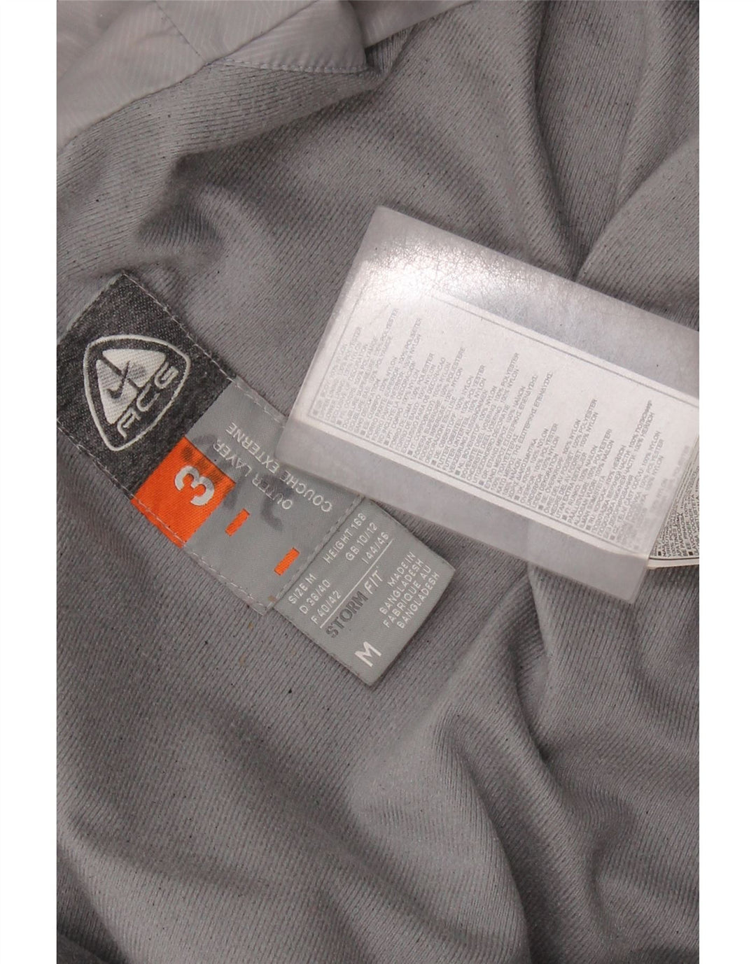 NIKE Dame Storm-Fit Windbreaker Jacket UK 14 Medium Red Colourblock