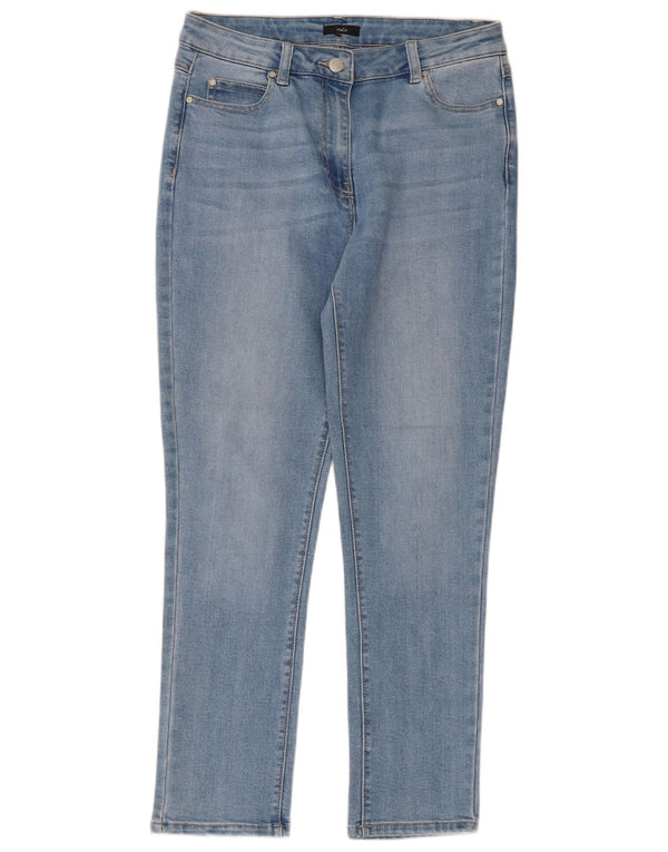 M&Co Dame Slim Jeans UK 12 Medium W32 L27 Blå Bomuld