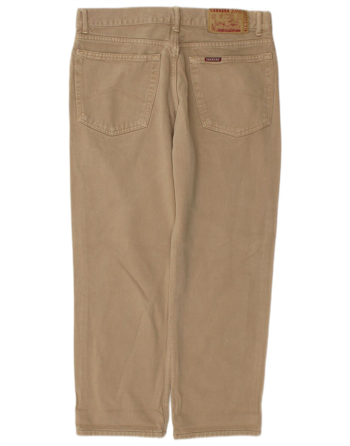 Carrera Mens Cropped Straight Jeans W32 L26 Beige