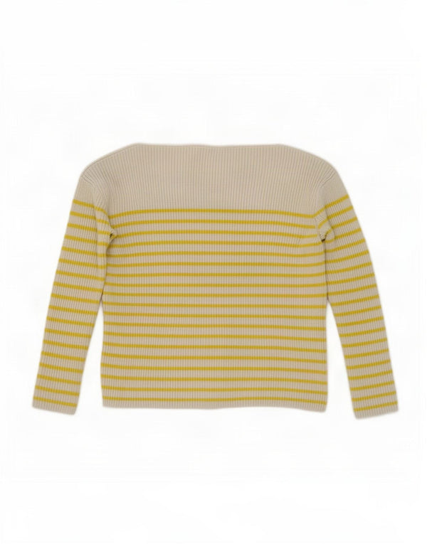 Gap Dame Boat Neck Jumper Sweater UK 10 Small Gulstribet