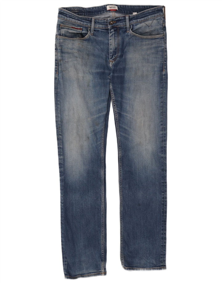 Tommy Hilfiger Straight Jeans til mænd W36 L34 Blå Bomuld