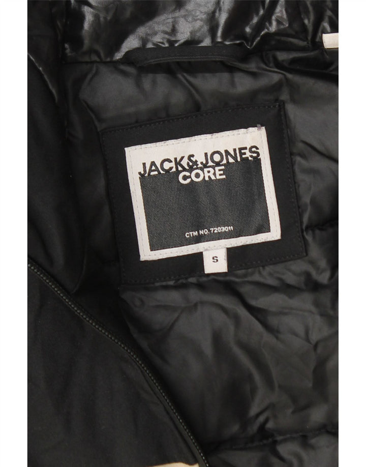 Jack & Jones Windbreaker-jakke med hætte til mænd UK 36 Small Beige Colourblock