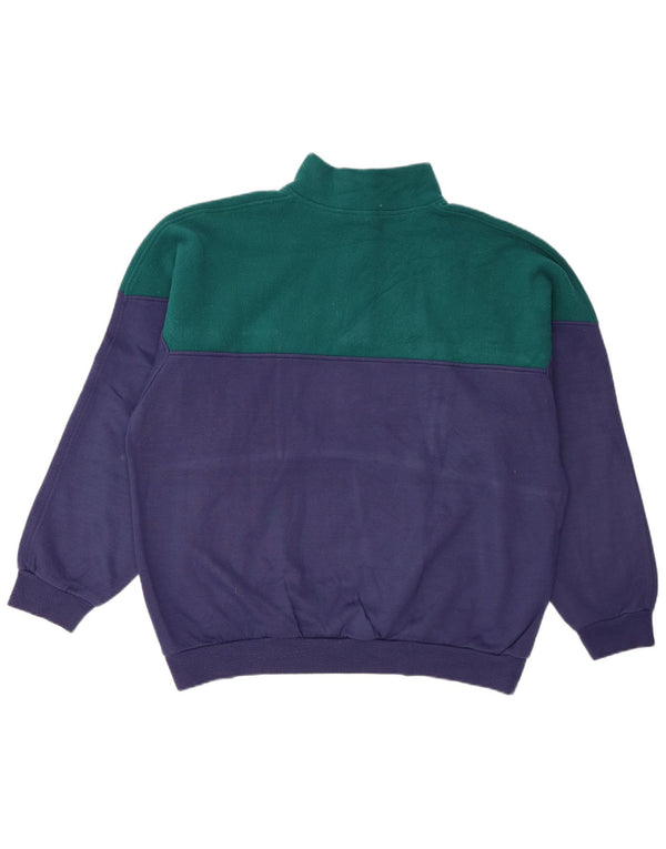 F.LLI Campagnolo Herre Grafisk Sweatshirt Jumper UK 42 Large Navy Blue