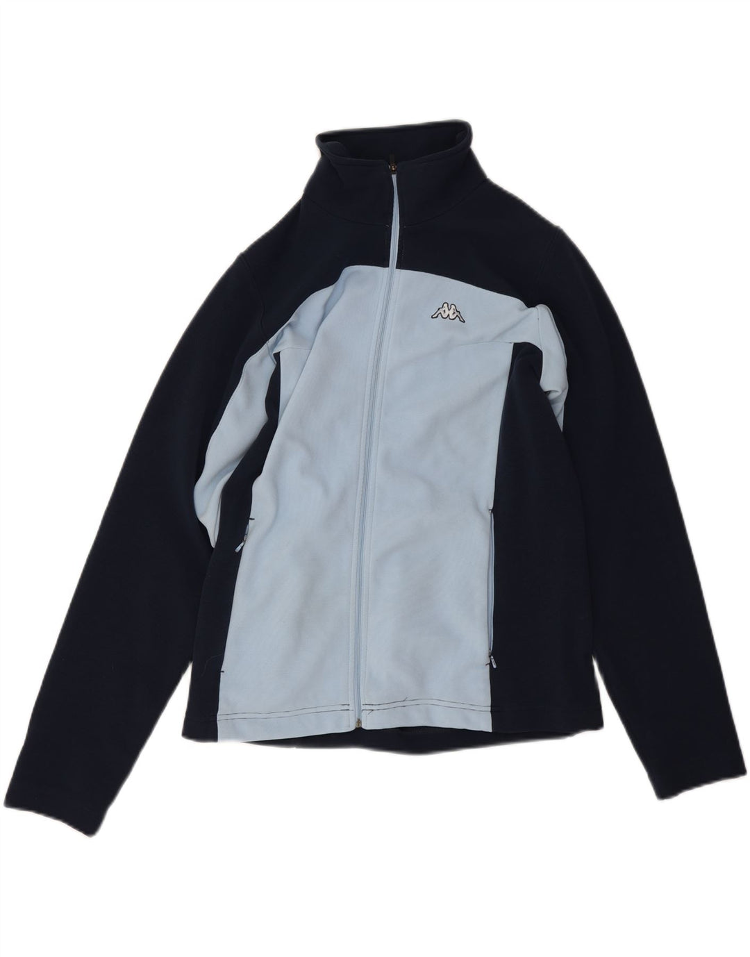 Kappa træningsdragt topjakke til kvinder UK 14 Medium Navy Blue Colourblock