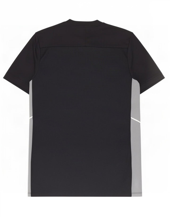 Nike Herre Dri Fit Slim T-Shirt Top Medium Sort Colourblock Polyester