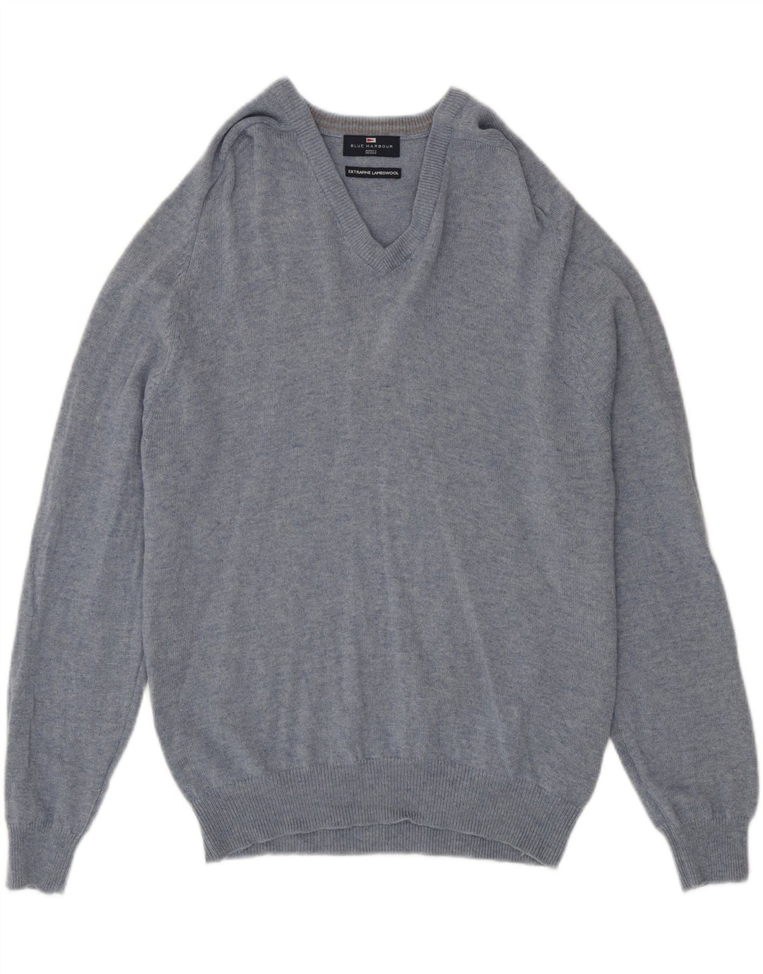 Marks & Spencer Herre Blue Harbor V-hals sweater Medium Blue