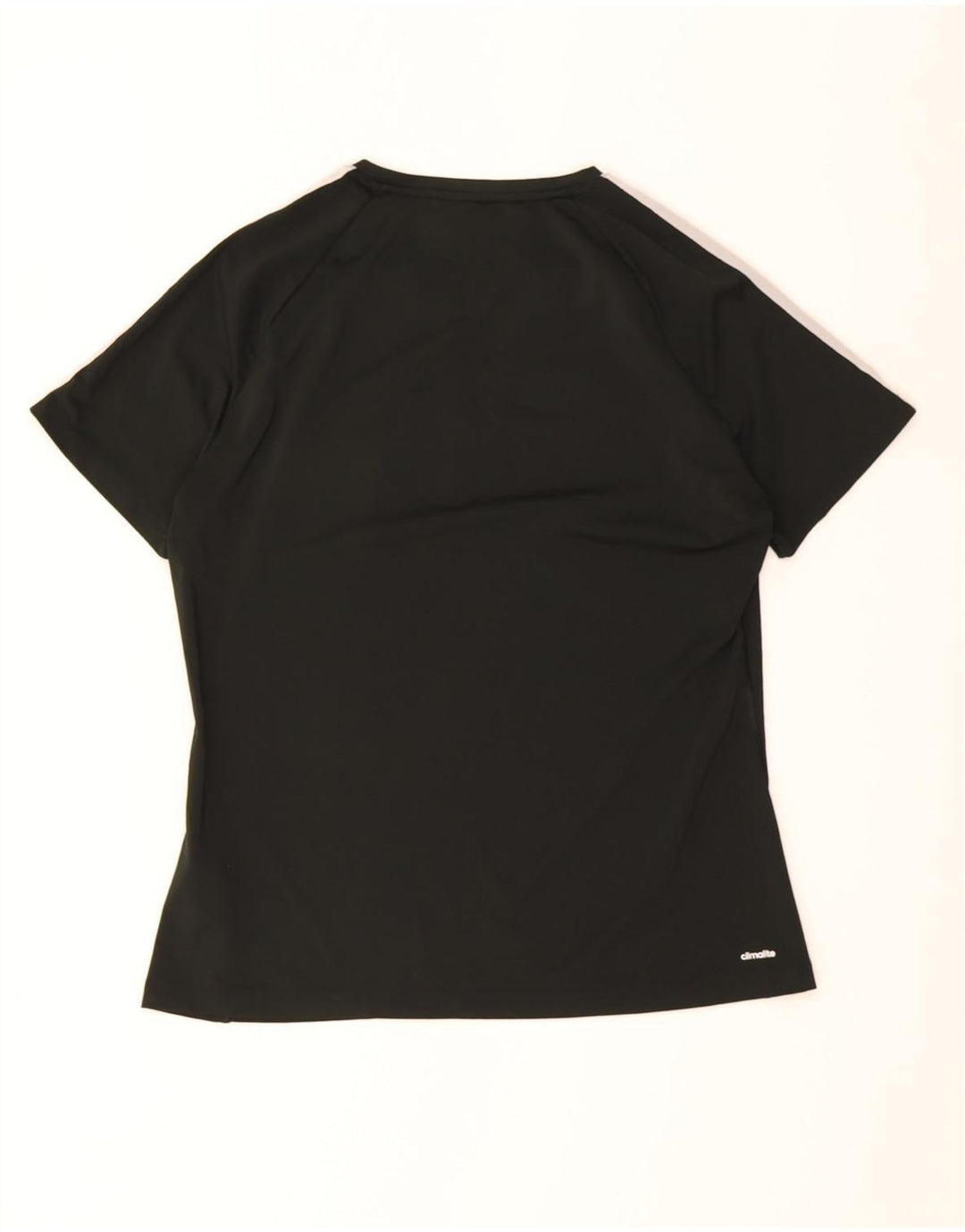 Adidas Dame Climalite T-Shirt Top UK 16/18 Stor Sort Polyester