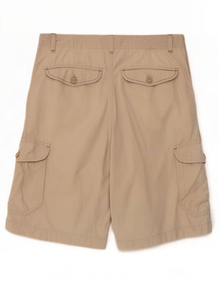 Marks & Spencer Dame Blue Harbor Cargo Shorts W32 Large Beige Bomuld