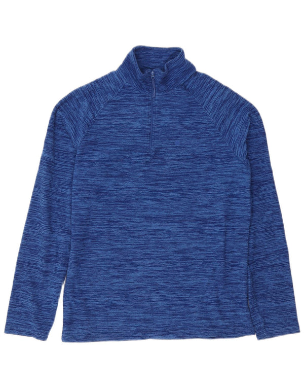 Mountain Warehouse Herre lynlås-hals Fleece Jumper XS Navy Blue Flecked