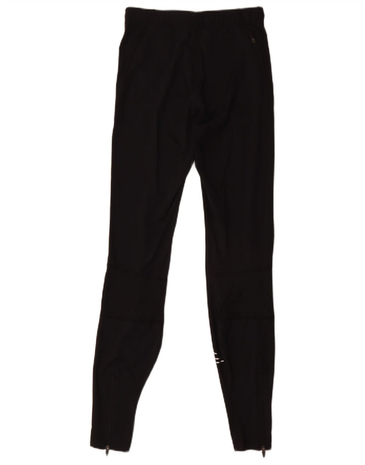 Asics Womens Leggings UK 8 Lille sort geometrisk polyamid