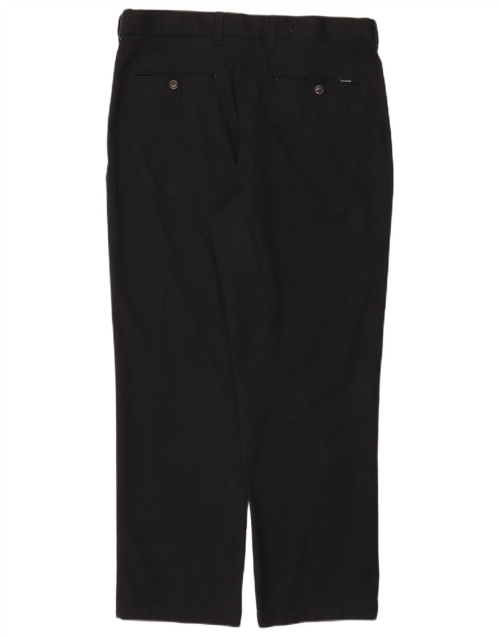 Marks & Spencer Straight Suit bukser til mænd W36 L29 sort bomuld
