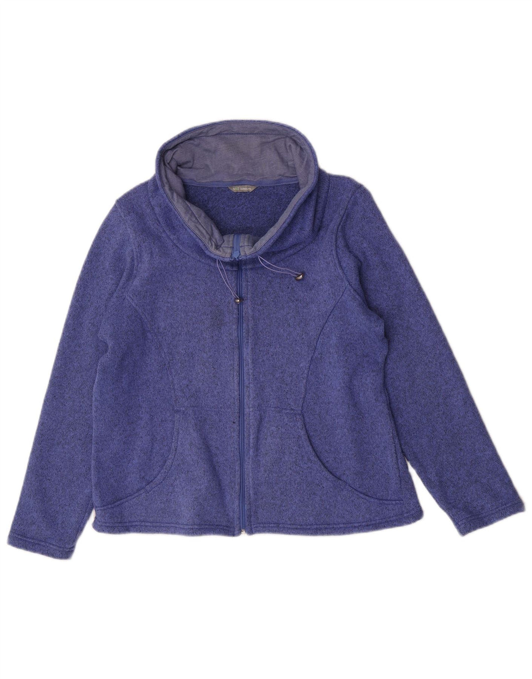 Marks & Spencer Dame Comfort Fit Træningsdragt Top Jacket UK 16 Large Blue
