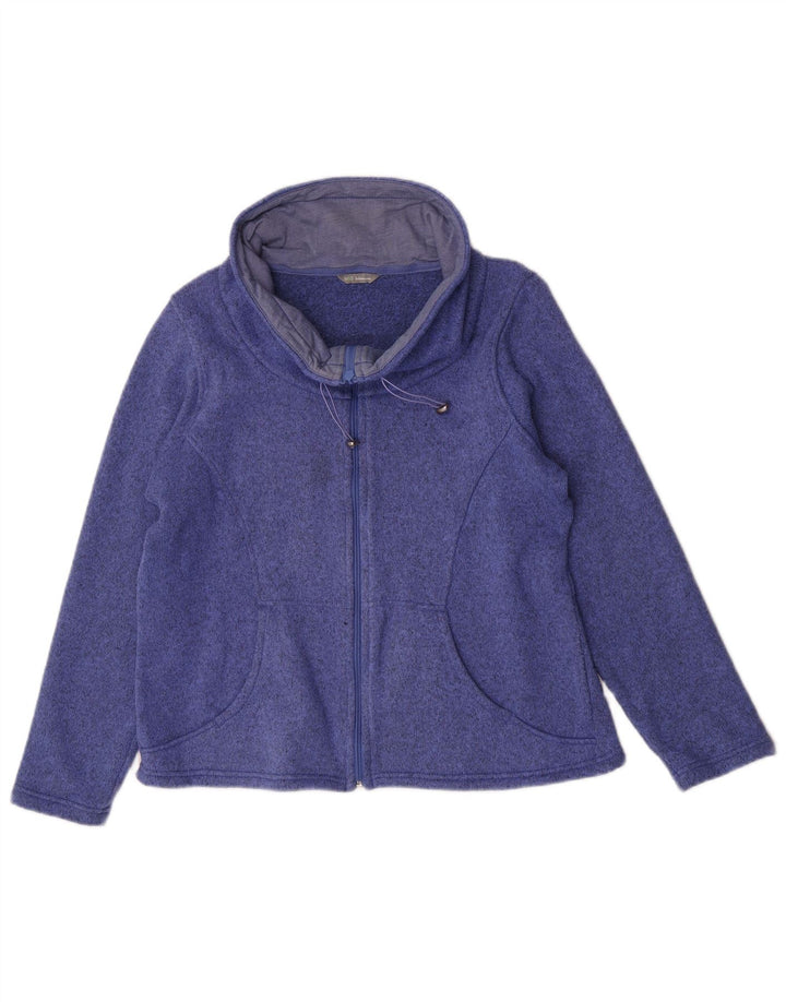 Marks & Spencer Dame Comfort Fit Træningsdragt Top Jacket UK 16 Large Blue