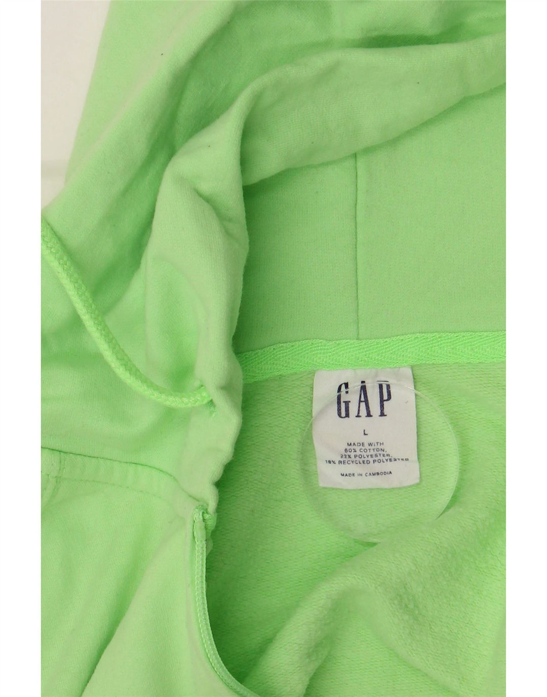 GAP Dame grafisk hættetrøje Sweater UK 16 Stor grøn bomuld