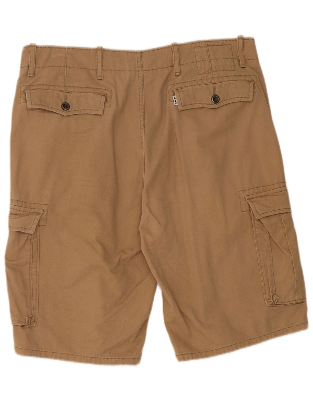 LEVI'S Mens Cargo Shorts W34 Large Brown Cotton