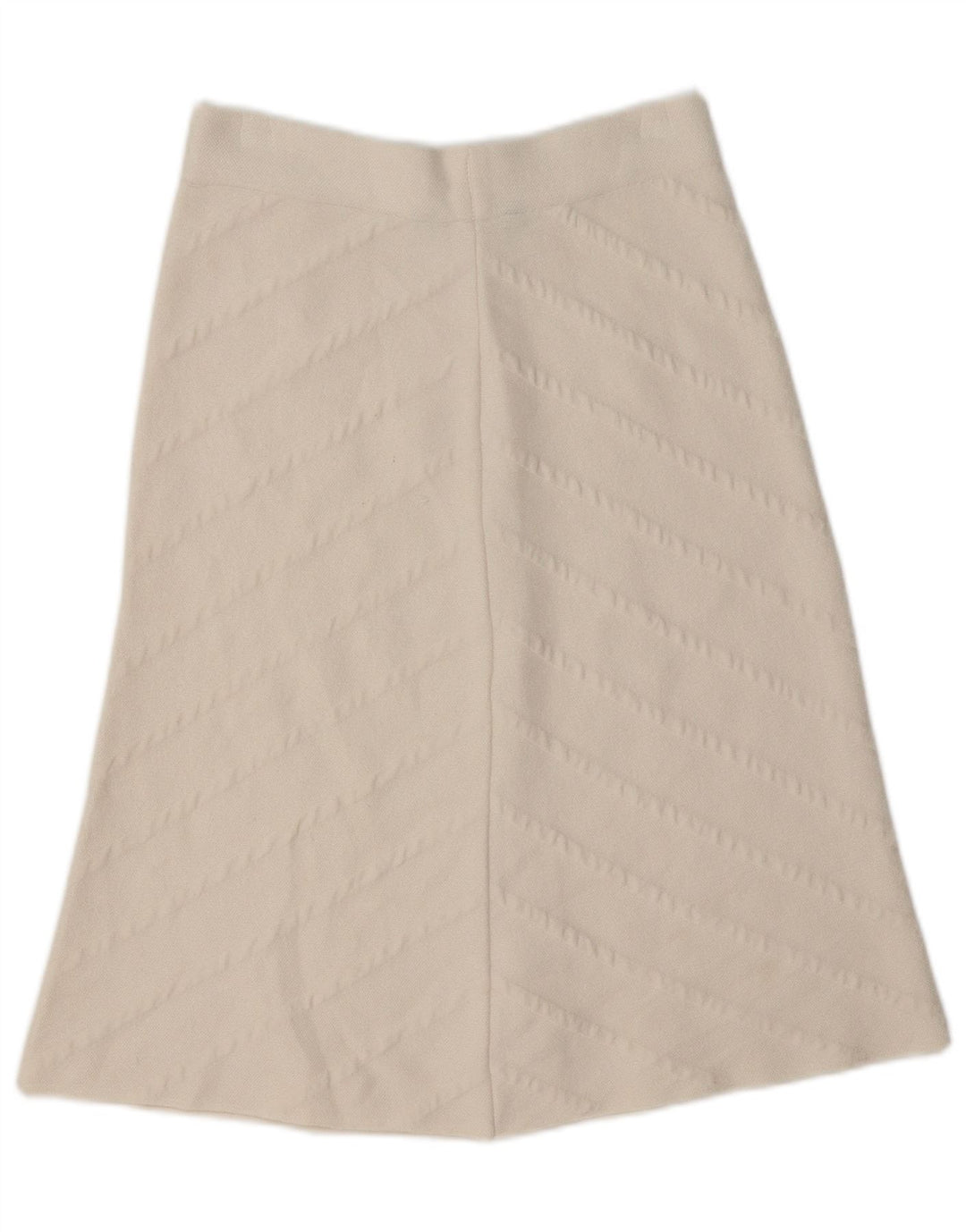 Zara Damestrik A-Line nederdel Medium W28 Off White