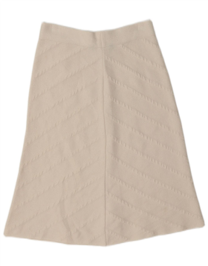Zara Damestrik A-Line nederdel Medium W28 Off White