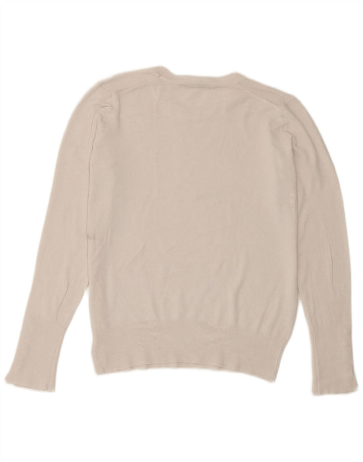 Zara Dame Jumper Sweater UK 14 Stor Hvid