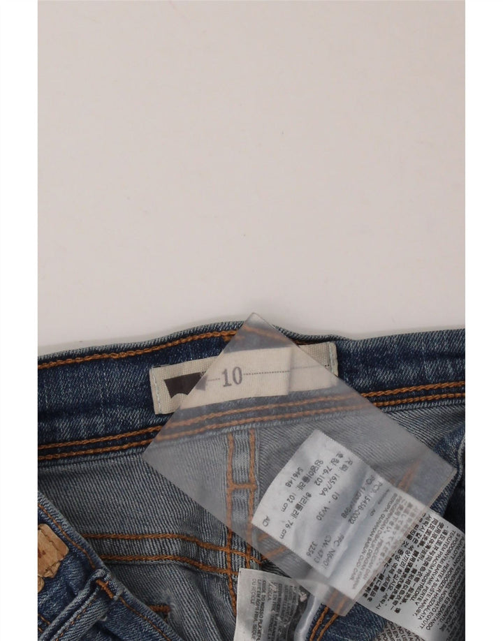 LEVI'S Dame denimshorts i mellemhøj højde US 10 Medium W30 Blå Bomuld