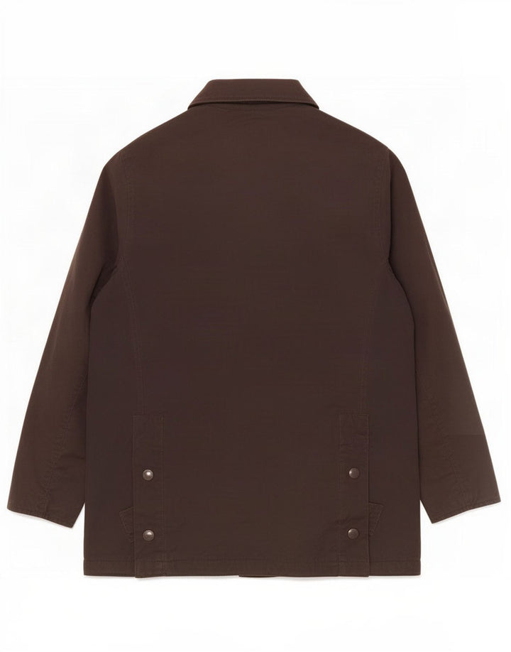Barbour Womens vokset bomuldsjakke UK 14 Stor brun polyester