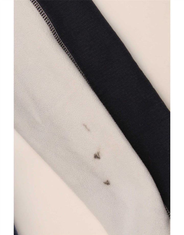 Fat Face Herre fleecejakke UK 40 Large Navy Blue Colourblock Polyester