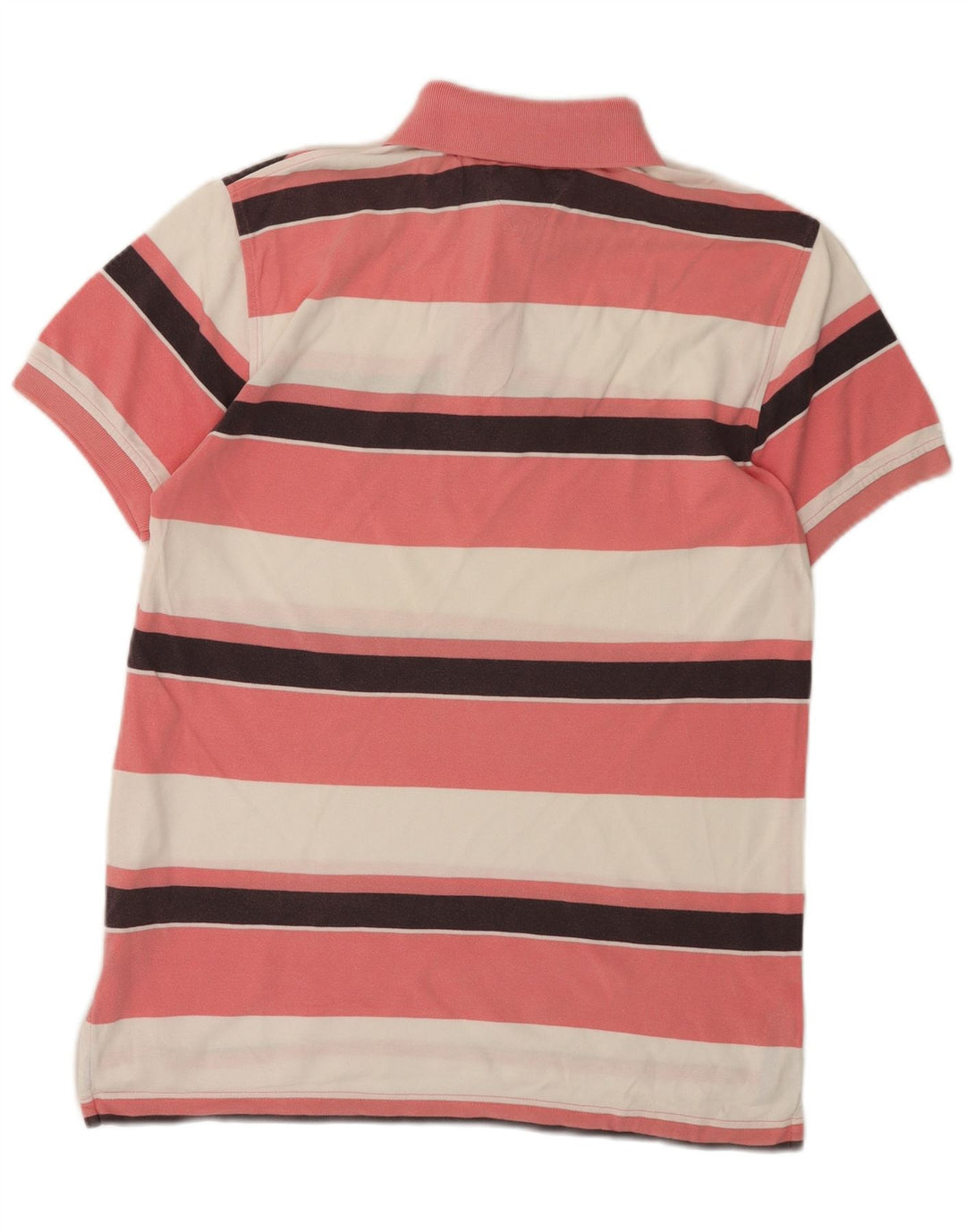 Tommy Hilfiger herre poloshirt Lille pink stribet bomuld