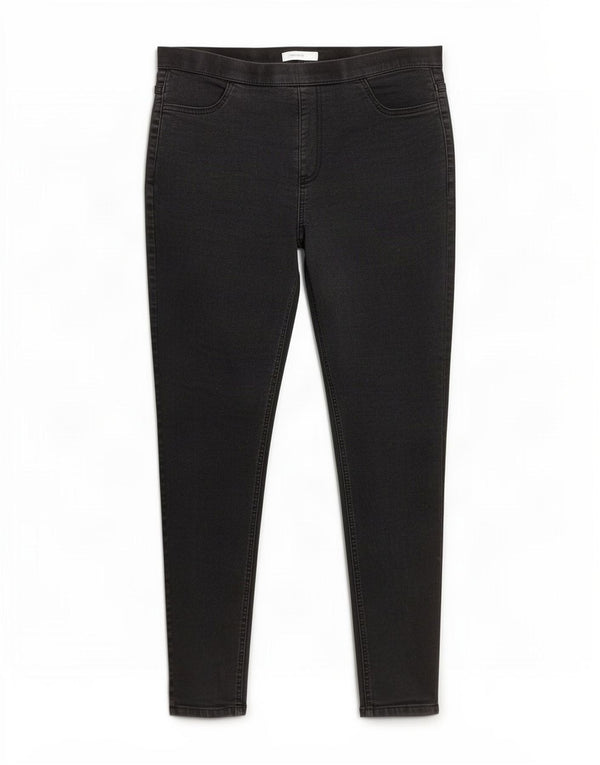 Marks & Spencer Dame Jegging Jeans UK 16 Large W34 L29 Black Bomuld