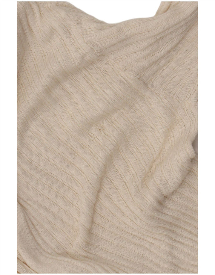 Zara Girls Longline Cardigan Sweater 13-14 År Beige Polyester