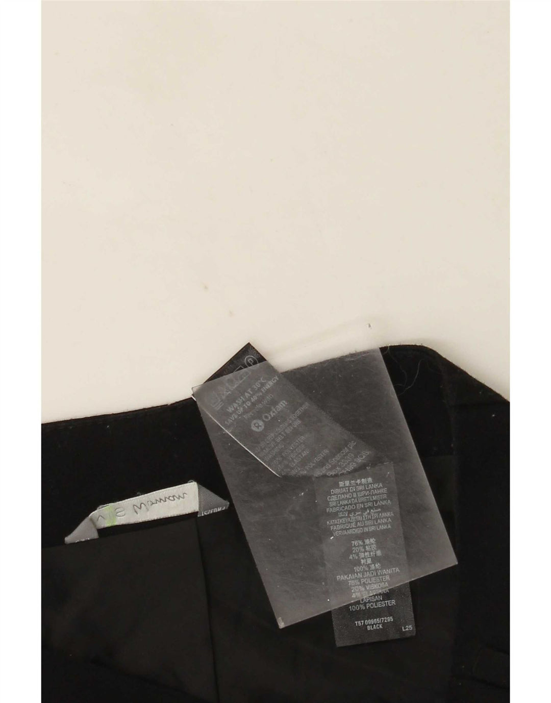 Marks & Spencer Mininederdel til kvinder UK 12 Medium W30 Sort Polyester
