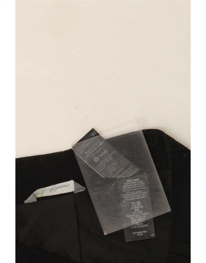 Marks & Spencer Mininederdel til kvinder UK 12 Medium W30 Sort Polyester