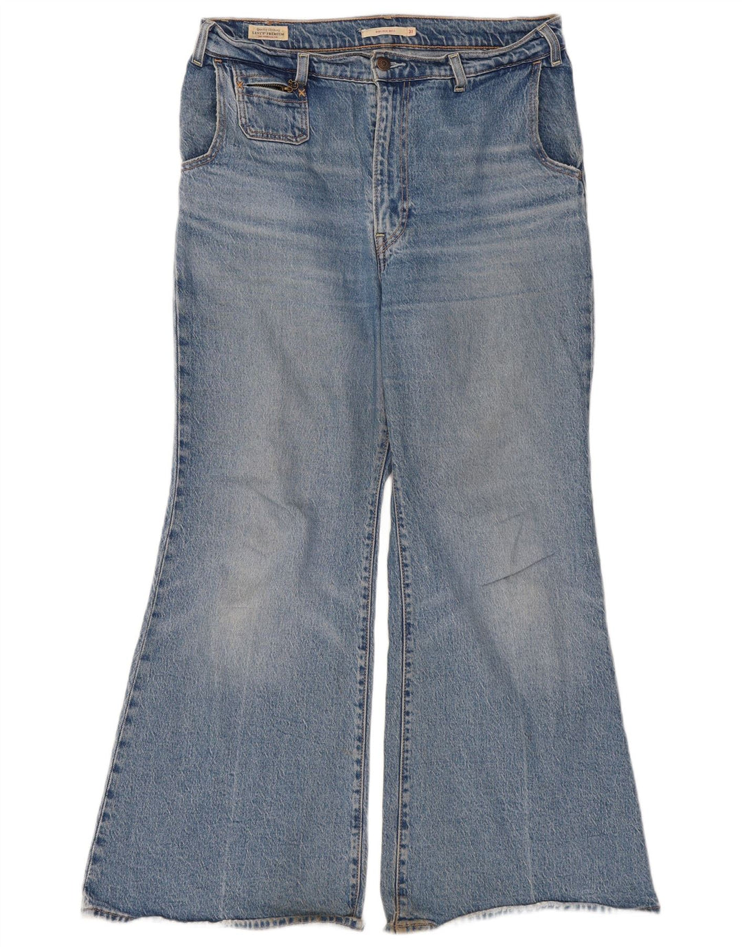 Levi's Dame Ribcage Bell Flared Jeans W31 L30 Blå Bomuld