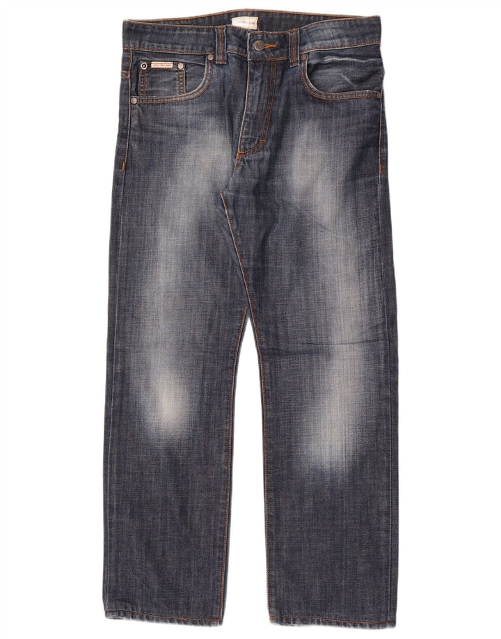 Calvin Klein Dame Straight Jeans W30 L29 Blå Bomuld