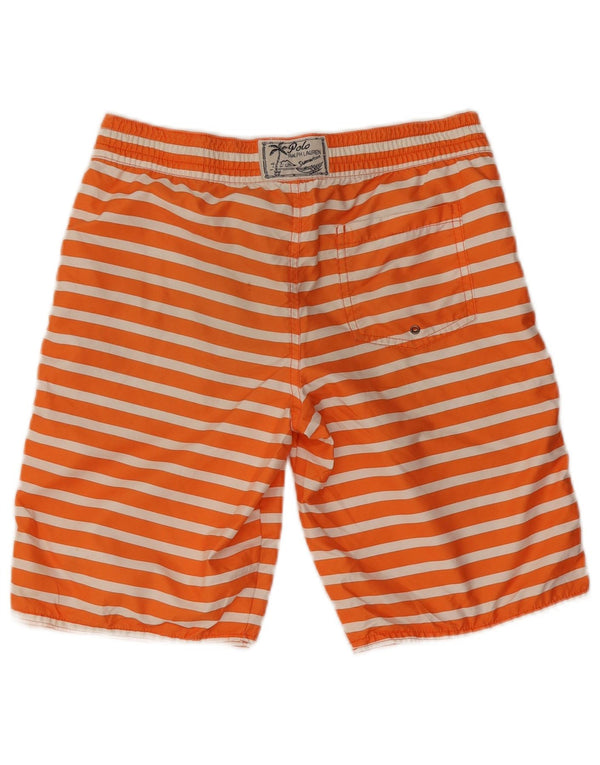 Polo Ralph Lauren Drenge svømmeshorts 10-11 år Medium orange stribet
