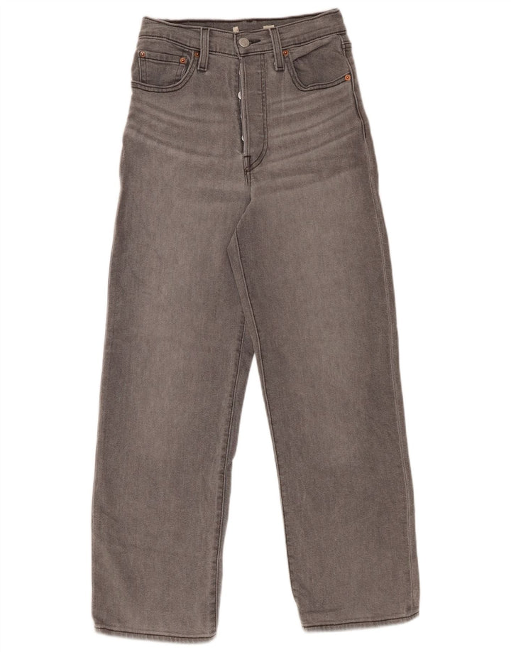 LEVI'S Dame Jeans med høj talje og brede ben W24 L27 Grå