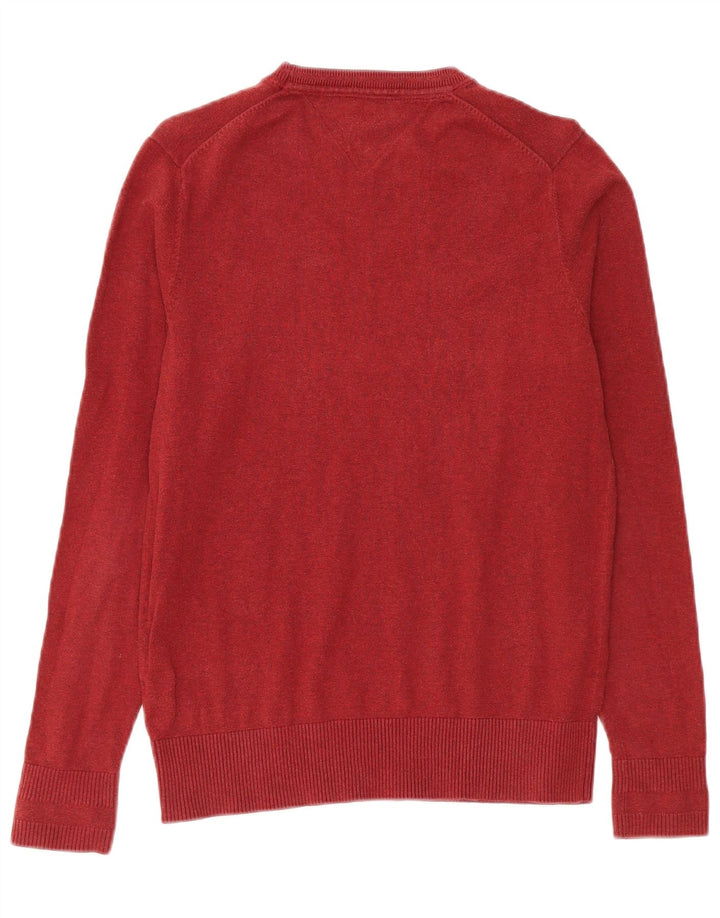 Tommy Hilfiger Herre Crew Neck sweater Medium Bourgogne bomuld