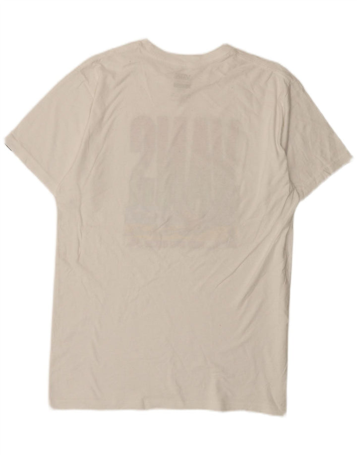 Vans Herre Classic Fit Grafisk T-Shirt Top Medium Hvid Bomuld