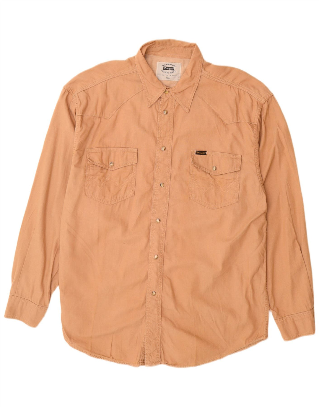 Wrangler herreskjorte 2XL beige bomuld