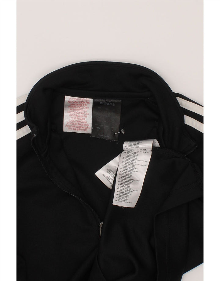 Adidas Boys Climalite Pullover med lynlås-hals træningsdragt Top 9-10 år Sort