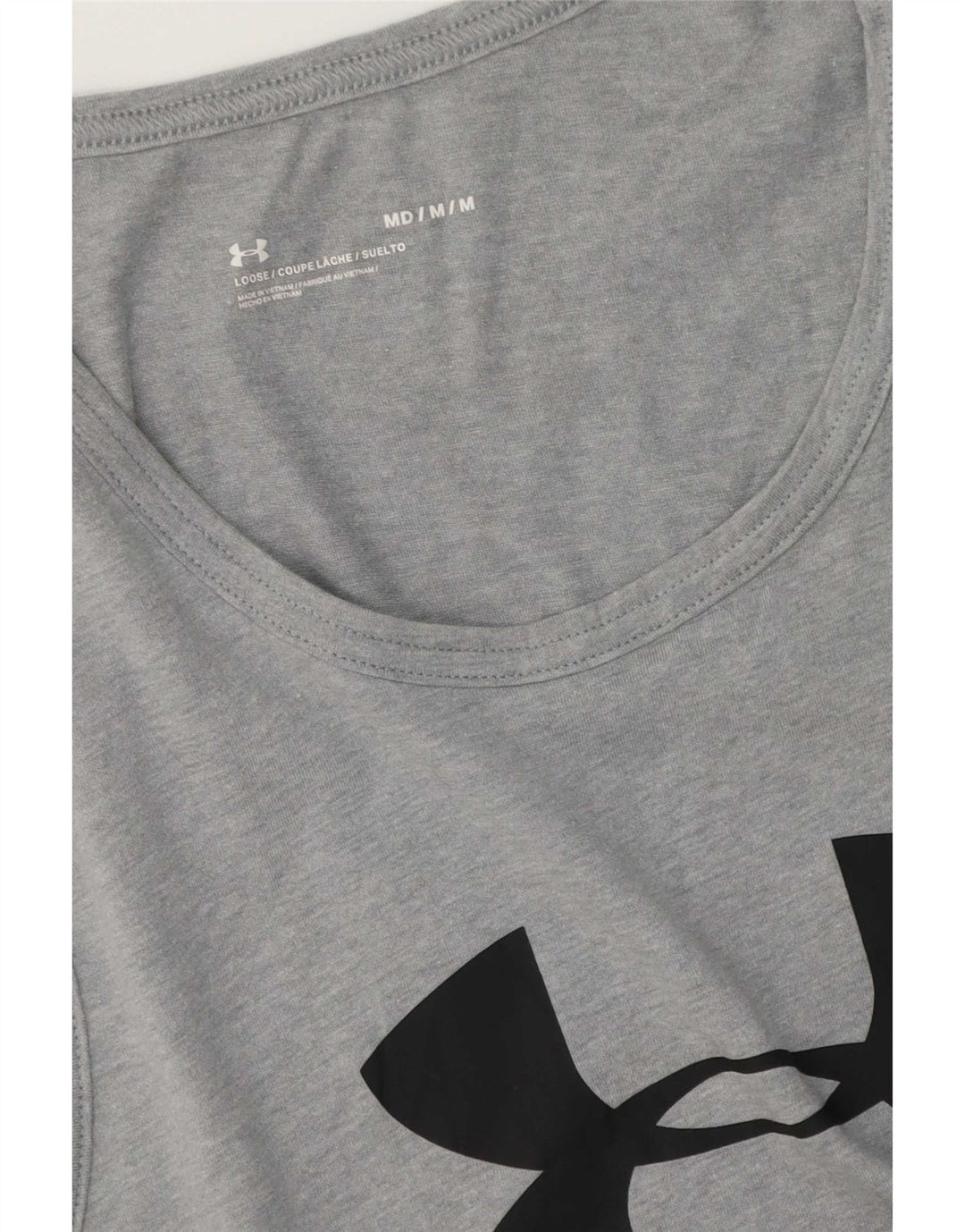 Under Armour Herre Grafisk Vest Top Medium Grey Flecked Bomuld