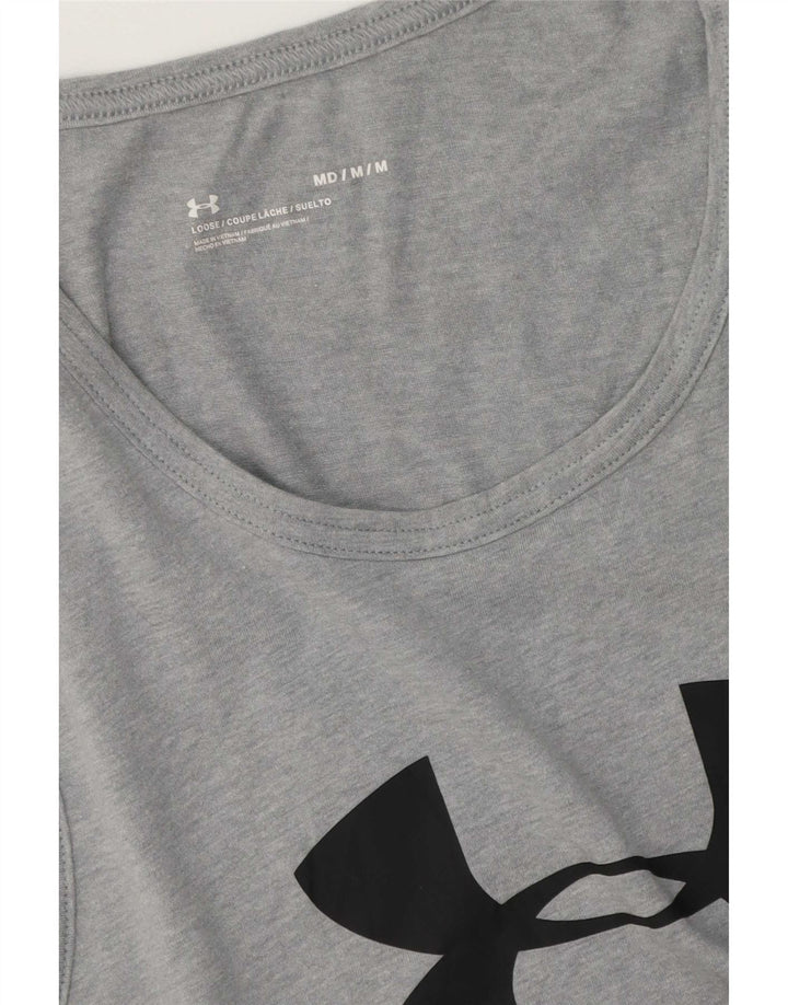 Under Armour Herre Grafisk Vest Top Medium Grey Flecked Bomuld
