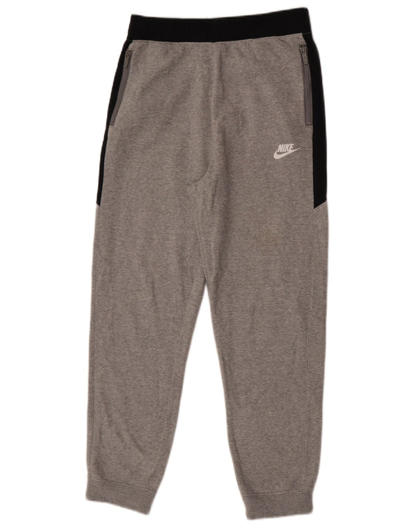 Nike Boys Tracksuit Trousers Joggers 13-14 Years XL Grey Colourblock