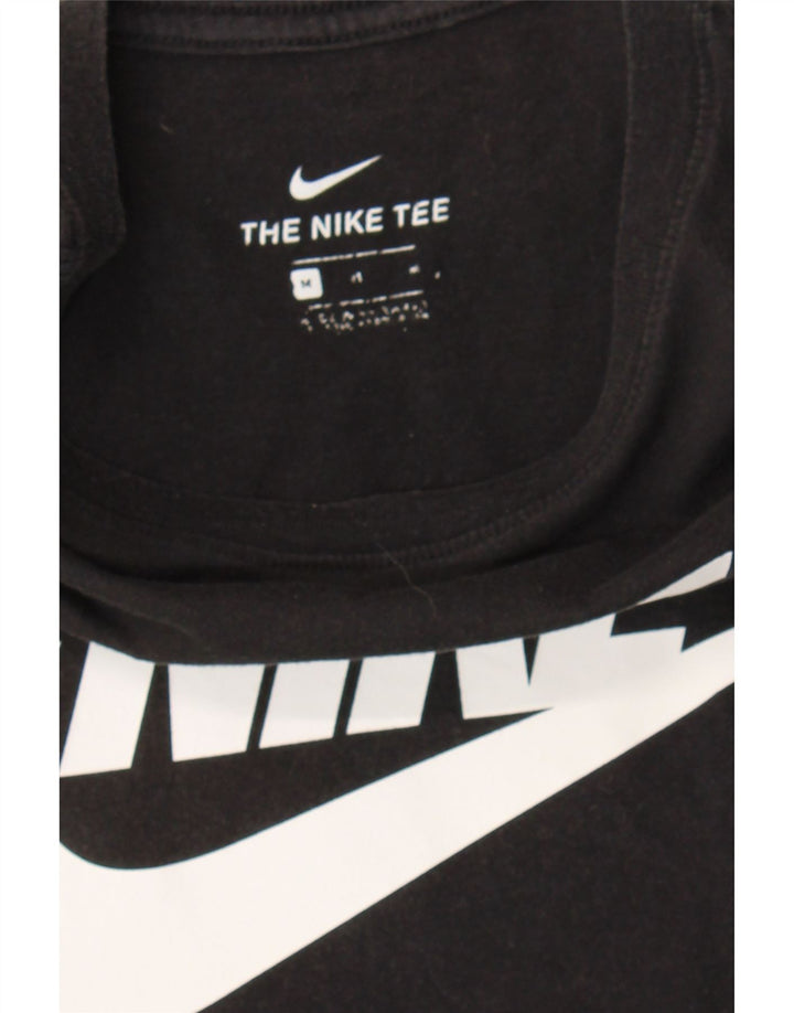 NIKE Mens Graphic T-Shirt Top Medium Black Cotton Vintage Nike and Second-Hand Nike from Messina Hembry 